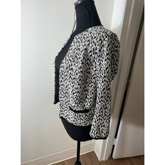 M&S Collection Black and White Pattern Blazer size medium or EU 38 - Picture 2 of 6